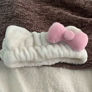 Hello kitty head band for makeup, skin care, etc